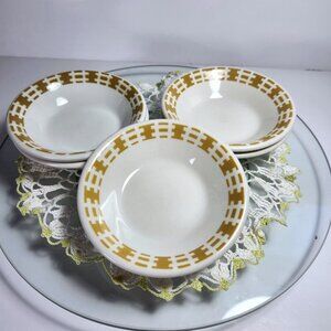 Vandesca Small Bowls Syracuse China Set of 5 Dessert Dishes Restaurant Ware